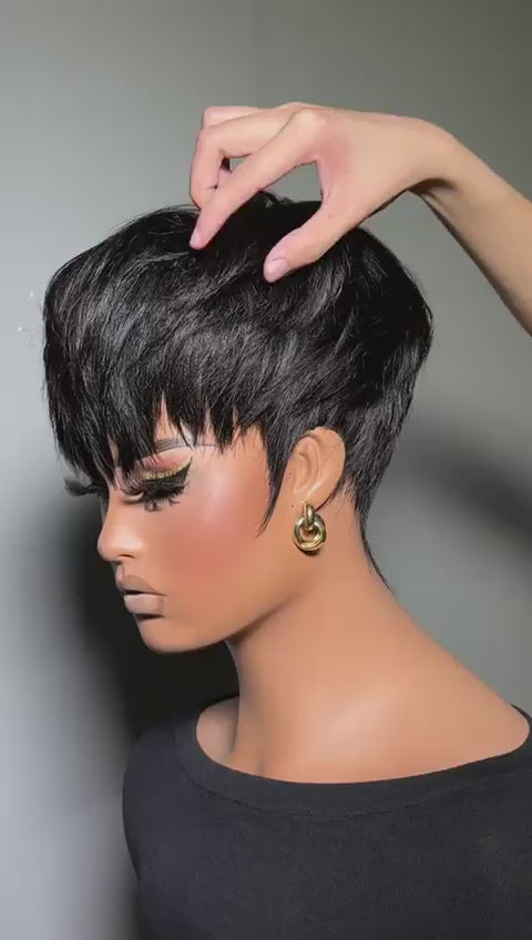 Pixie cut wig